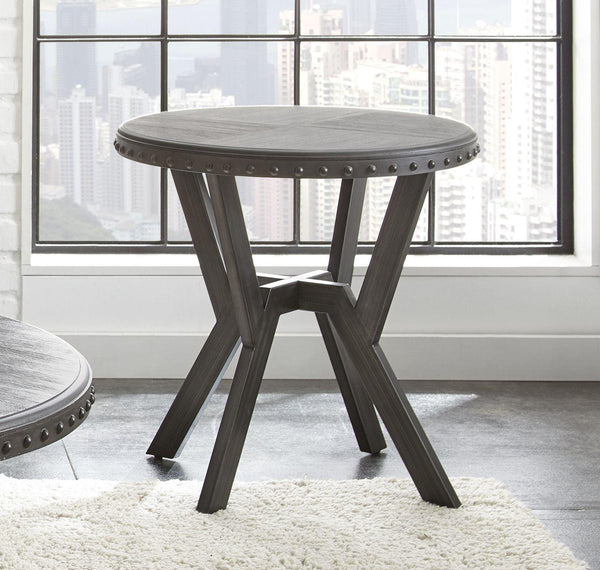 Steve Silver Furniture - Alamo - Round End Table - Gray - 5th Avenue Furniture