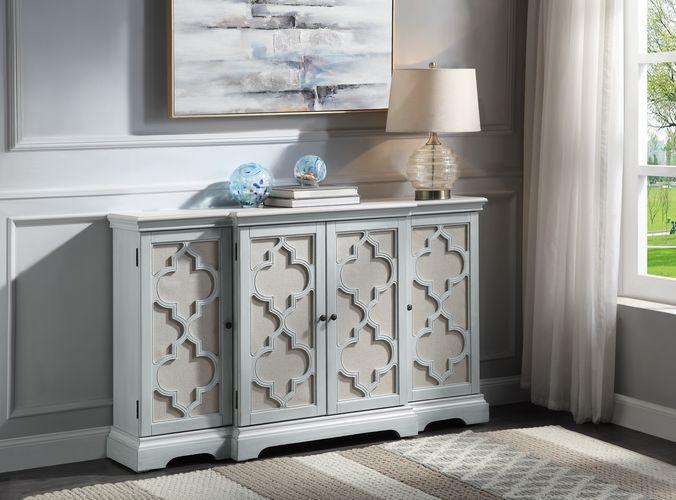 ACME - Adelle - Console Table - Pearl Silver - 5th Avenue Furniture