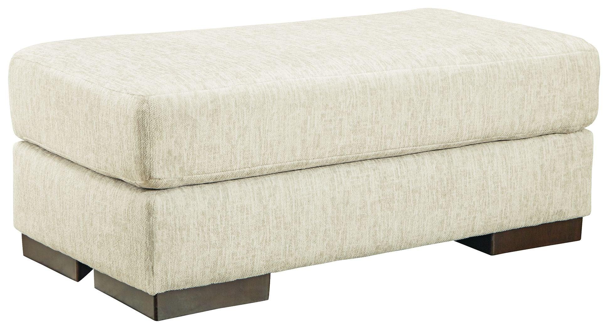 Signature Design by Ashley® - Caretti - Parchment - Ottoman - 5th Avenue Furniture