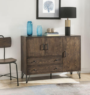 ACME - Garron - Server - Walnut & Black - 5th Avenue Furniture