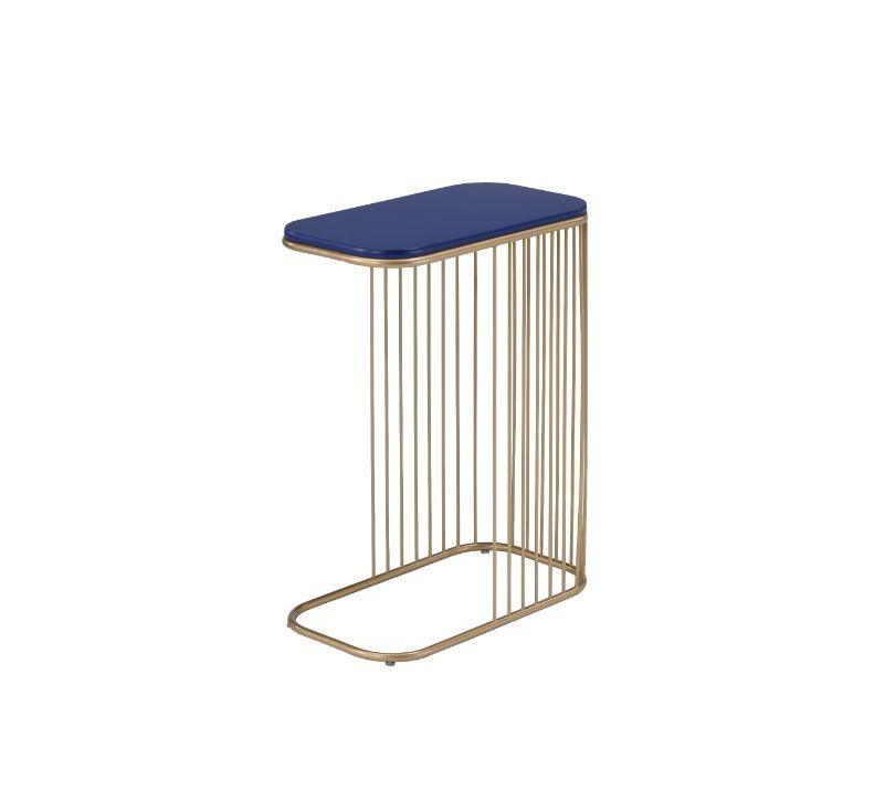 ACME - Aviena - Accent Table - Blue & Gold Finish - 5th Avenue Furniture