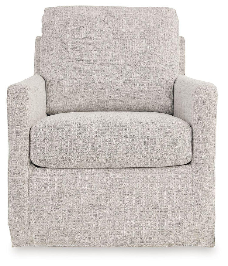 Signature Design by Ashley® - Nenana Next-gen Nuvella - Swivel Glider Accent Chair - 5th Avenue Furniture