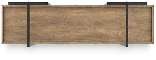 Signature Design by Ashley® - Montia - Light Brown - Bookcase - 5th Avenue Furniture