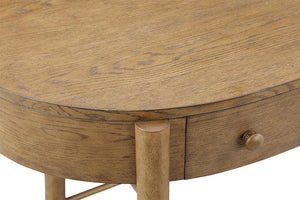 Magnussen Furniture - Hadleigh Brown - Oval Writing Desk - Honey - 5th Avenue Furniture