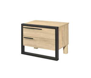 ACME - Erasto - Accent Table - Oak & Black Finish - 5th Avenue Furniture