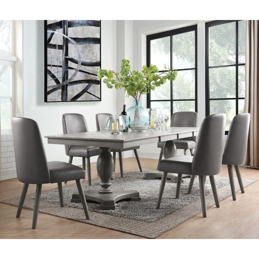 ACME - Waylon - Dining Table - Gray Oak - 5th Avenue Furniture