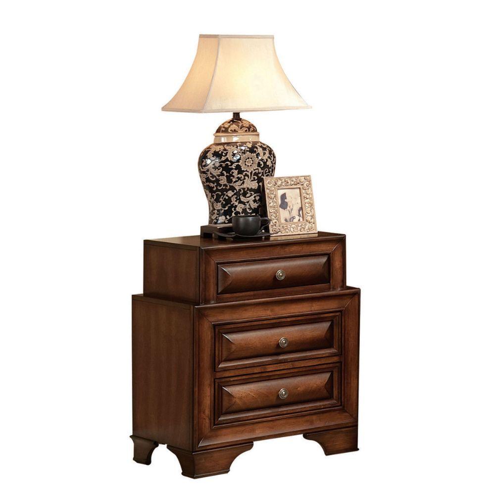 ACME - Konane - Nightstand - Brown Cherry - 5th Avenue Furniture