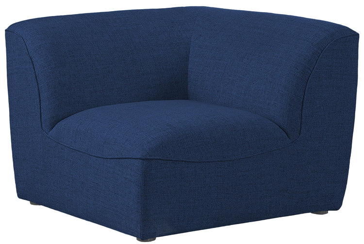 Meridian Furniture - Miramar - Corner Chair - Navy - 5th Avenue Furniture