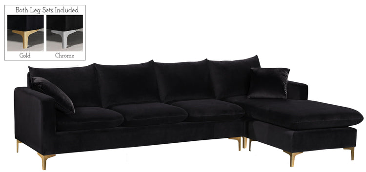 Meridian Furniture - Naomi - Reversible Sectional - 5th Avenue Furniture