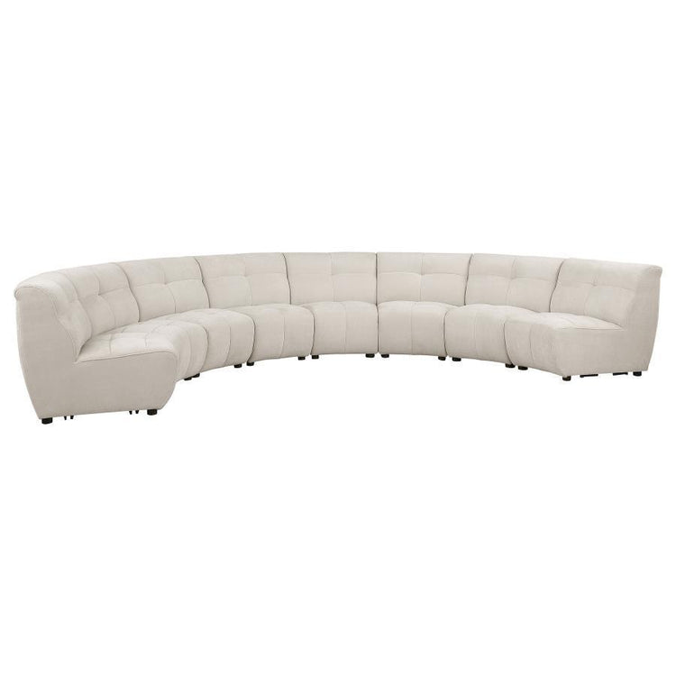 Coaster Fine Furniture - Charlotte - Upholstered Curved Modular Sectional Sofa - 5th Avenue Furniture