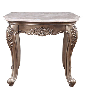 ACME - Jayceon - End Table - Marble & Champagne - 5th Avenue Furniture