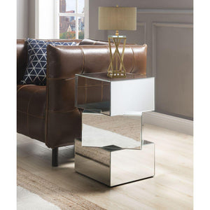 ACME - Meria - End Table - Mirrored - 5th Avenue Furniture
