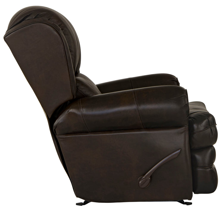 Roberto - Rocker Recliner - Cocoa - Leather - 5th Avenue Furniture
