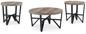 Signature Design by Ashley® - Deanlee - Grayish Brown / Black - Occasional Table Set (Set of 3) - 5th Avenue Furniture