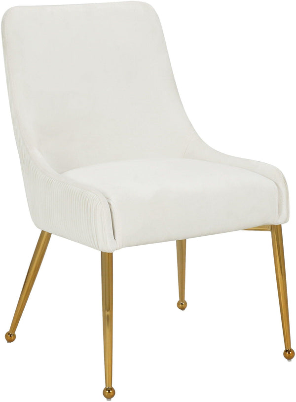 Meridian Furniture - Ace - Dining Chair with Gold Legs (Set of 2) - 5th Avenue Furniture