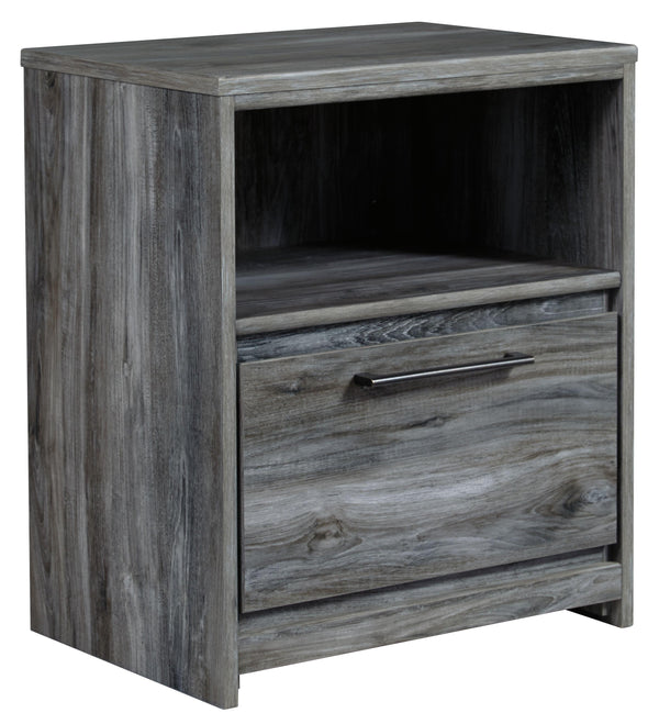 Ashley Furniture - Baystorm - Gray - One Drawer Night Stand - 5th Avenue Furniture