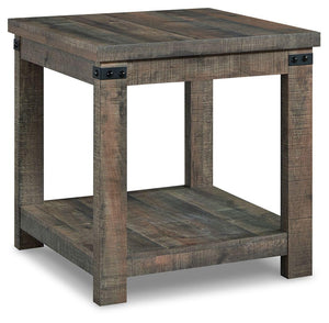 Signature Design by Ashley® - Hollum - Rustic Brown - Square End Table - 5th Avenue Furniture