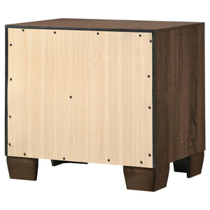 CoasterEveryday - Brandon - 2-Drawer Nightstand - Medium WArm - Brown - 5th Avenue Furniture