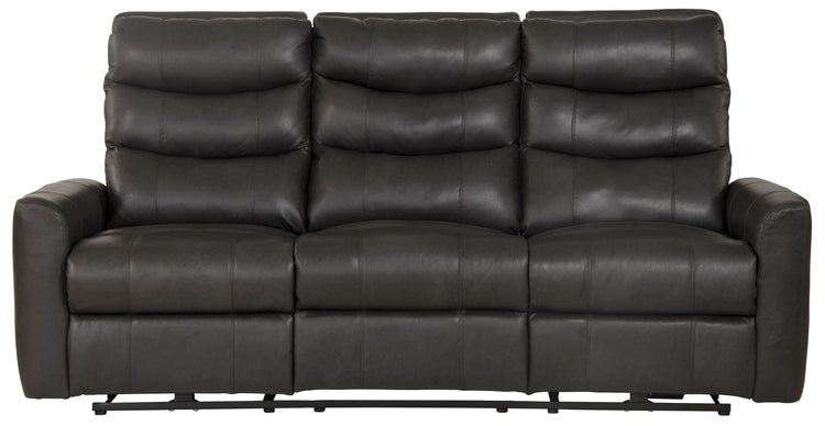 Catnapper - Bosa - Power Reclining Sofa - Charcoal - Leather - 5th Avenue Furniture