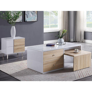 ACME - Verux - Coffee Table - White High Gloss - 5th Avenue Furniture