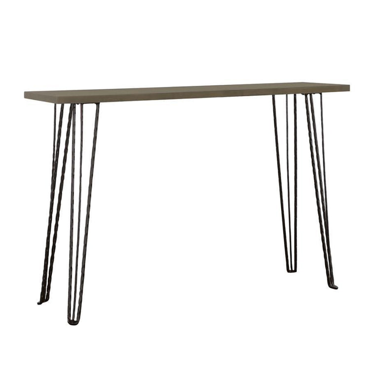 CoasterEveryday - Neville - Rectangular Console Table - Concrete And Black - 5th Avenue Furniture