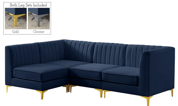 Meridian Furniture - Alina - 4 Pc. Sectional - 5th Avenue Furniture