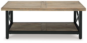 Bristenfort - Brown / Black - Rectangular Cocktail Table - 5th Avenue Furniture