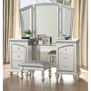 ACME - Maverick - Vanity Desk - Platinum - 5th Avenue Furniture