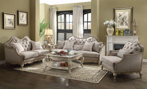 ACME - Chelmsford - Sofa - Beige Fabric & Antique Taupe - 5th Avenue Furniture