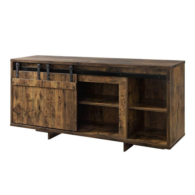 ACME - Bellarosa - TV Stand - Rustic Oak - 5th Avenue Furniture