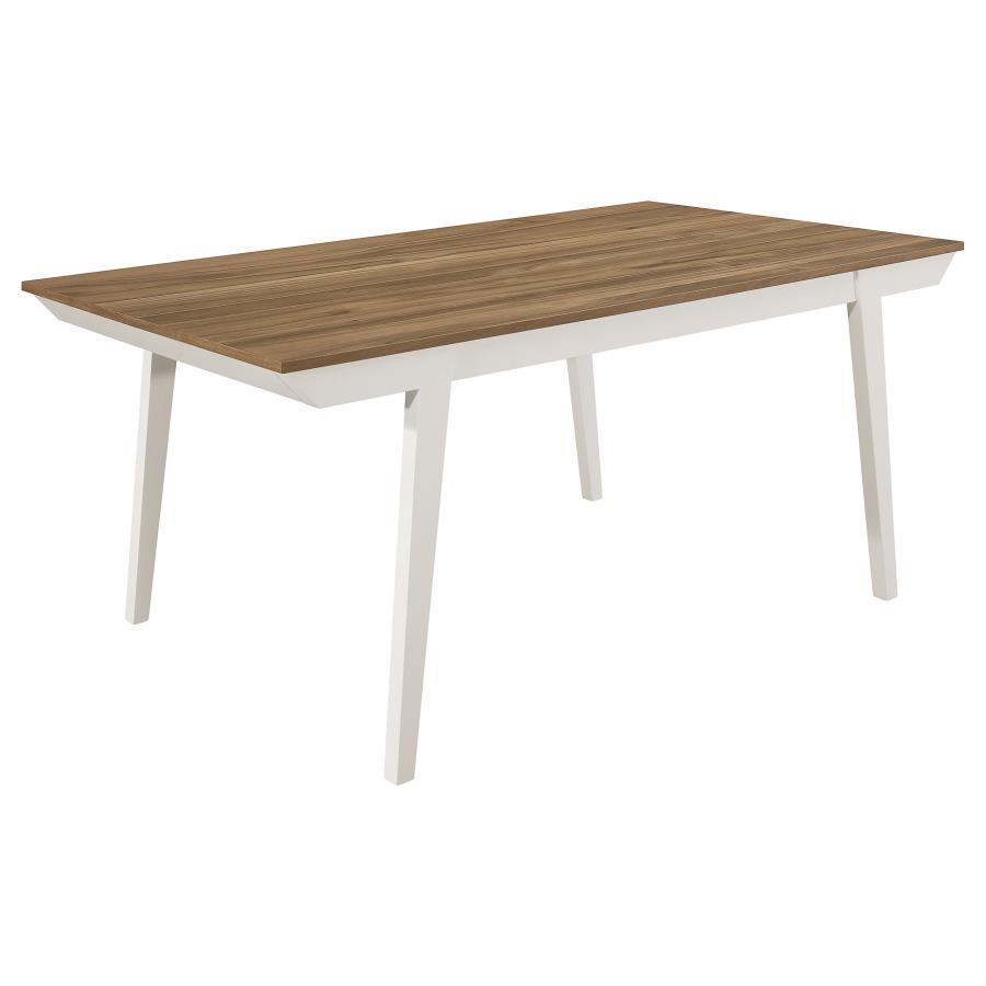 Coaster Fine Furniture - Nogales - Dining Table - Natural Acacia / White - 5th Avenue Furniture