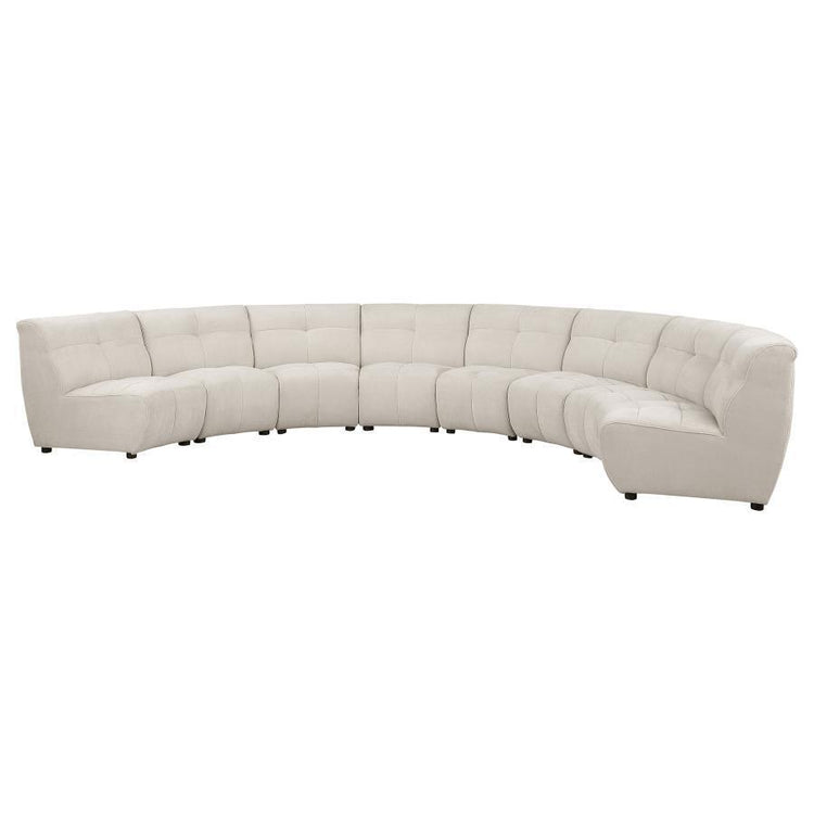 Coaster Fine Furniture - Charlotte - Upholstered Curved Modular Sectional Sofa - 5th Avenue Furniture