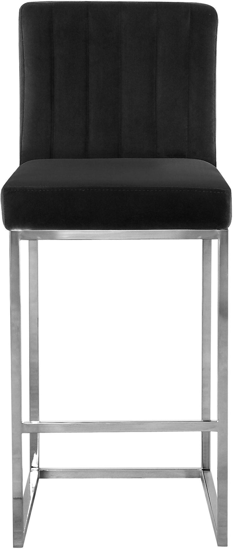 Meridian Furniture - Giselle - Stool with Chrome Legs - 5th Avenue Furniture