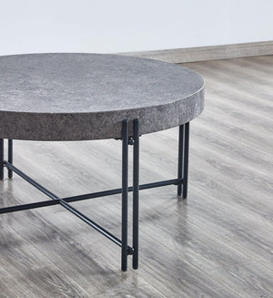 Steve Silver Furniture - Morgan - Round Cocktail Table - Black - 5th Avenue Furniture