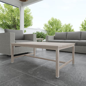 Steve Silver Furniture - Blakley - Outdoor Aluminum Coffee Table - White - 5th Avenue Furniture