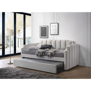 ACME - Peridot - Daybed - Dove Gray Velvet - 5th Avenue Furniture