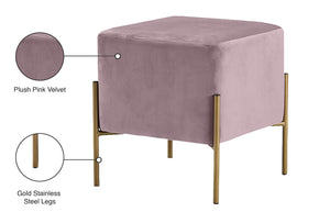 Meridian Furniture - Isla - Stool Ottoman - 5th Avenue Furniture