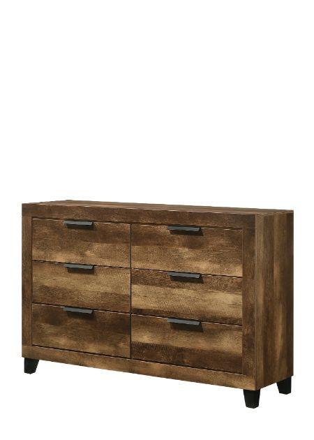 ACME - Morales - Dresser - Rustic Oak Finish - 5th Avenue Furniture