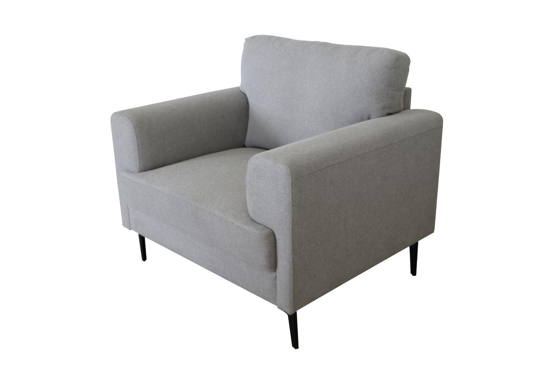 ACME - Kyrene - Chair - Light Gray Linen - 5th Avenue Furniture
