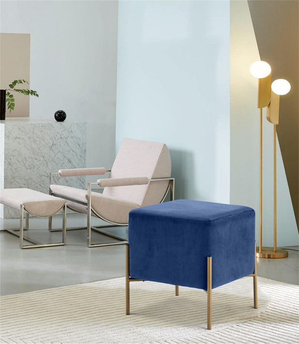 Meridian Furniture - Isla - Stool Ottoman - 5th Avenue Furniture