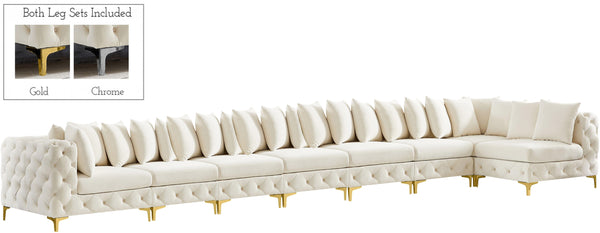 Meridian Furniture - Tremblay - Modular Sectional 8 Piece - Cream - Modern & Contemporary - 5th Avenue Furniture