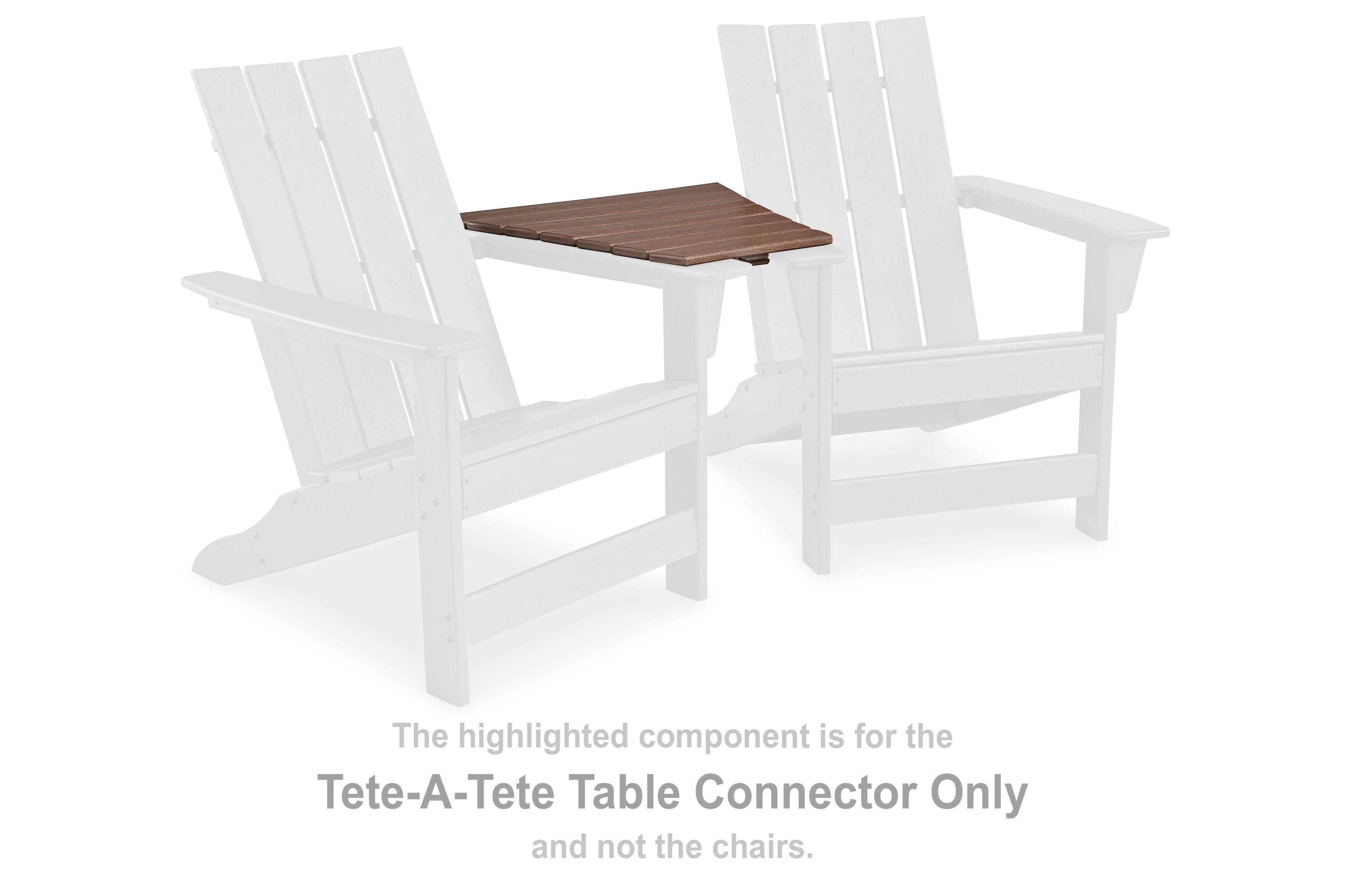 Signature Design by Ashley® - Emmeline - Brown - Tete-a-tete Table Connector - 5th Avenue Furniture