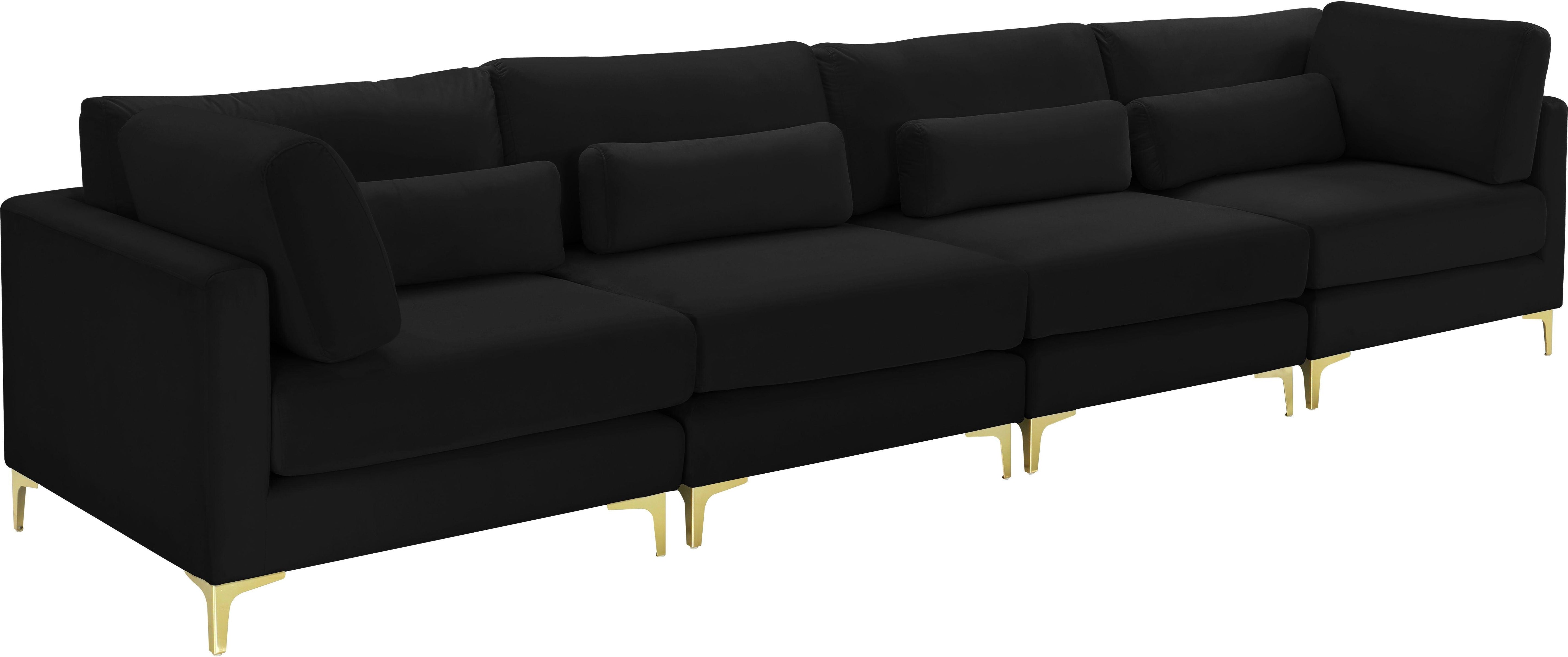 Meridian Furniture - Julia - Modular 4 Seat Sofa - 5th Avenue Furniture