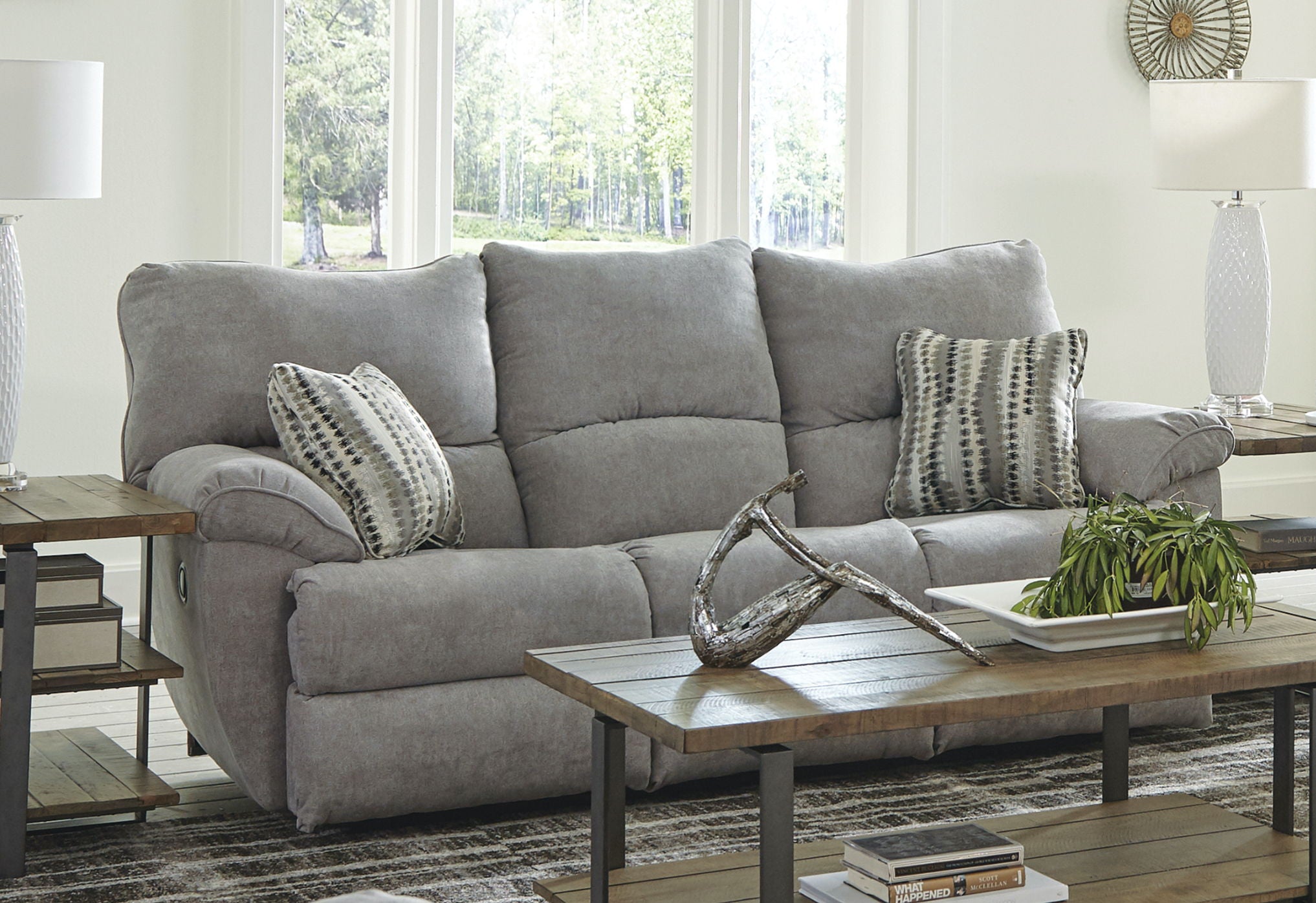 Sadler - Lay Flat Reclining Sofa - 5th Avenue Furniture