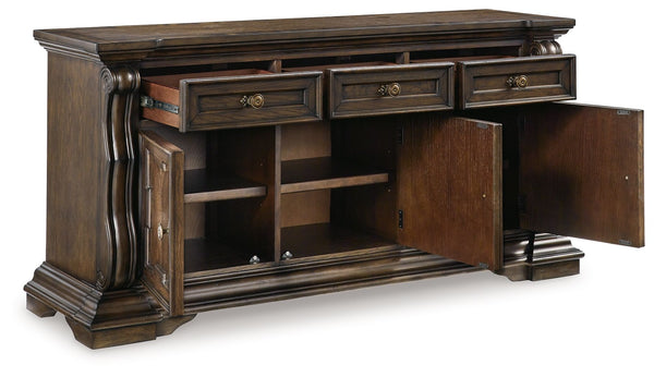 Maylee - Dark Brown - Dining Room Buffet - 5th Avenue Furniture