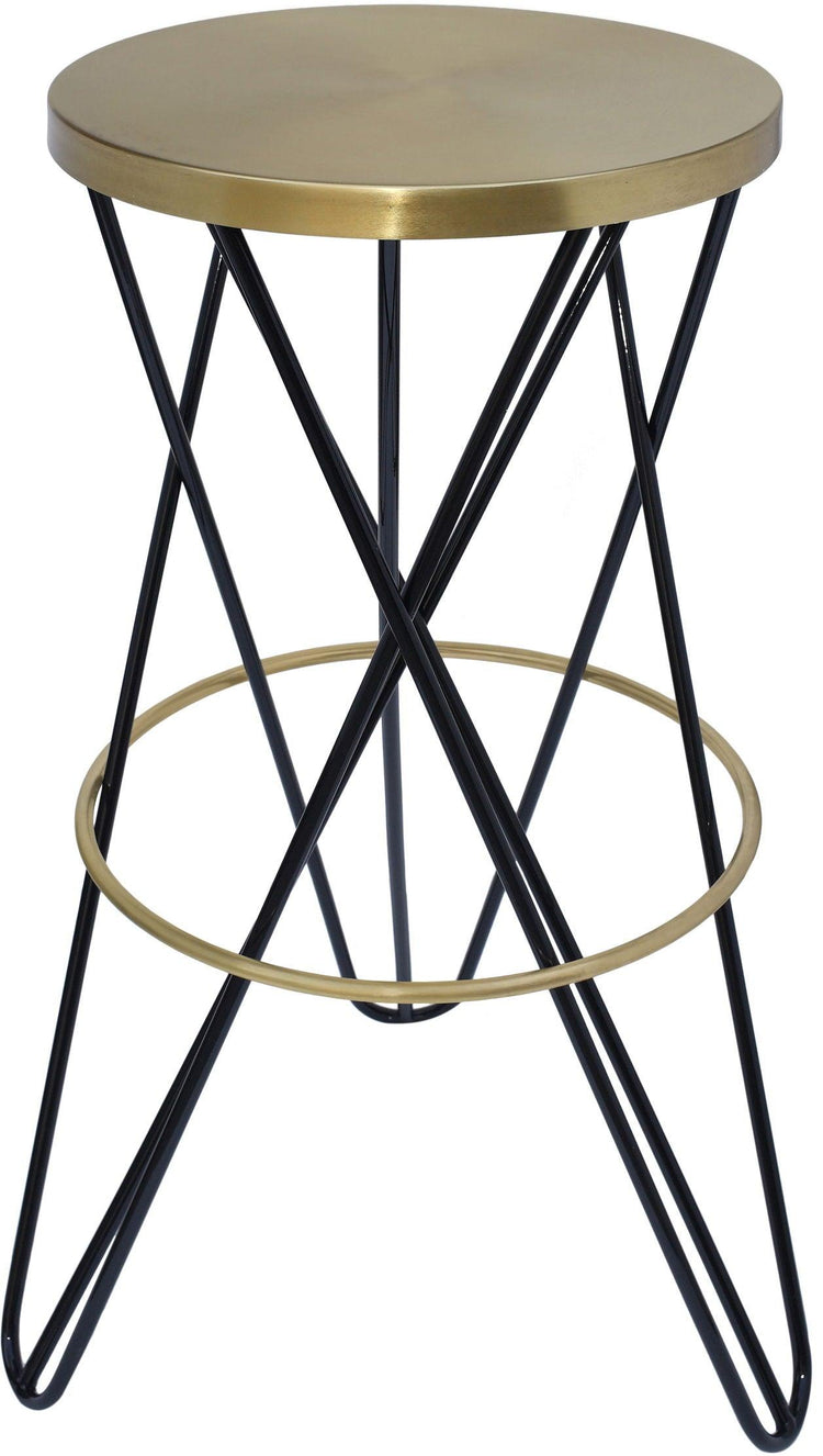 Meridian Furniture - Mercury - Iron Bar Stool - 5th Avenue Furniture