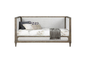 ACME - Artesia - Daybed - Tan Fabric & Salvaged Natural Finish - 5th Avenue Furniture