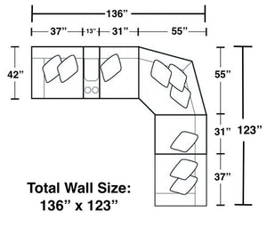 Catnapper - McPherson - Reclining Sectional - 5th Avenue Furniture