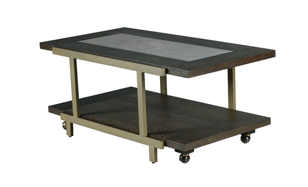 Steve Silver Furniture - Terrell - Cocktail Table With Caster - Brown - 5th Avenue Furniture