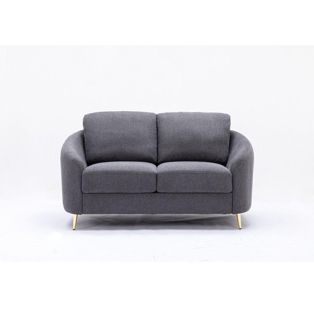 ACME - Yuina - Loveseat - Gray Linen - 5th Avenue Furniture